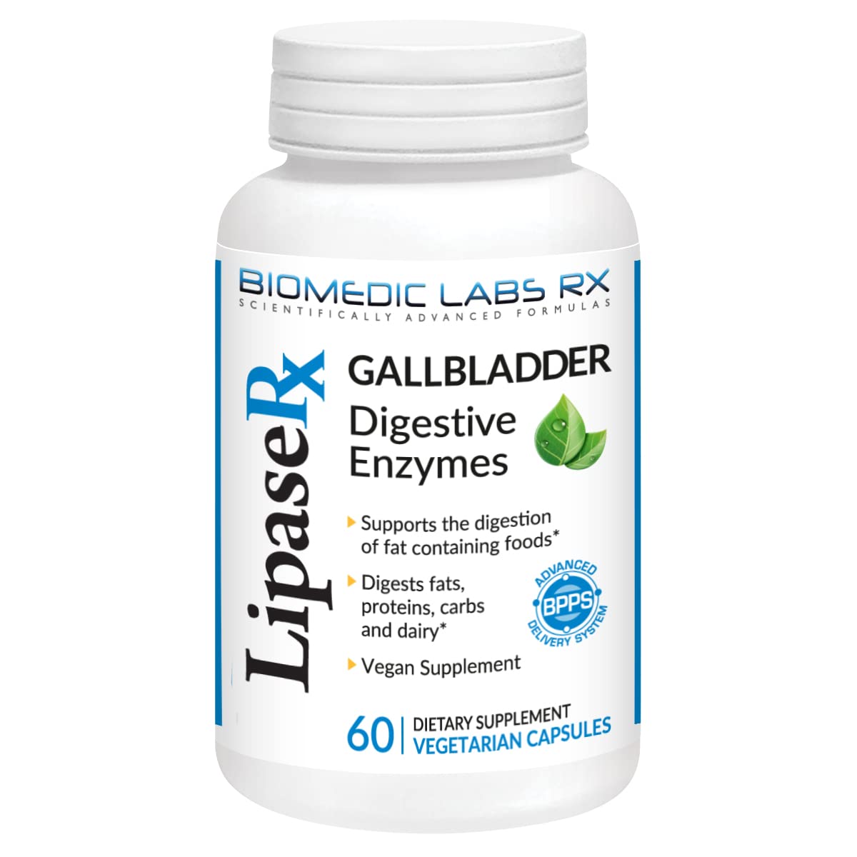 Biomedic Labs RX Lipase Digestive Enzymes - 60 Vegetarian Capsules