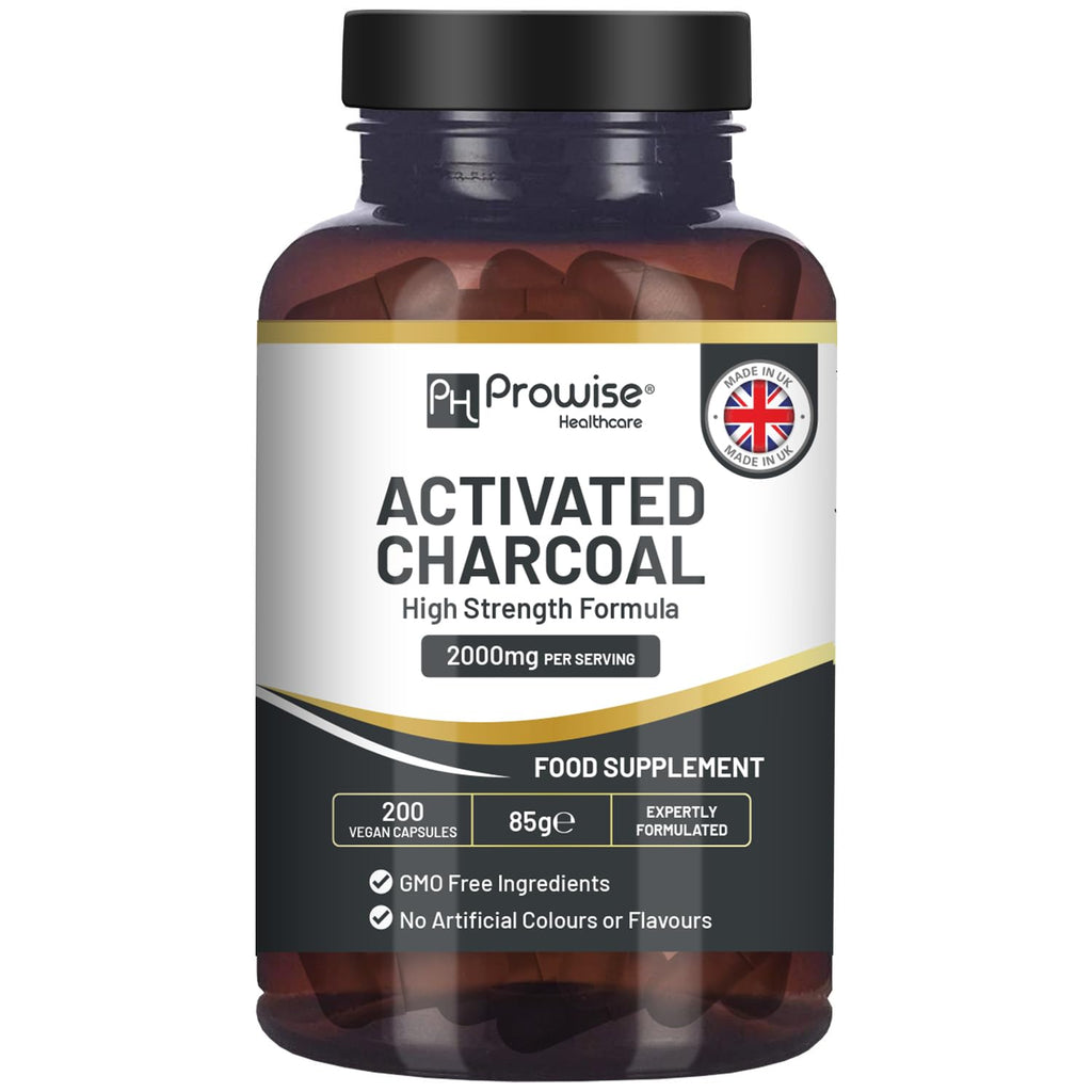 PH PROWISE Healthcare Activated Charcoal 2000mg - 200 Capsules