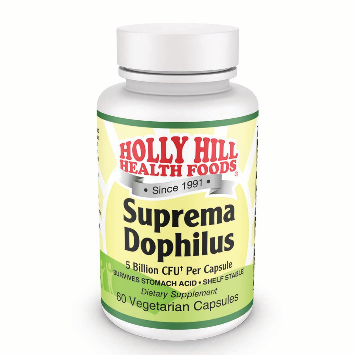 Holly Hill Health Foods Suprema Dophilus Probiotic - 60 Vegetarian Capsules