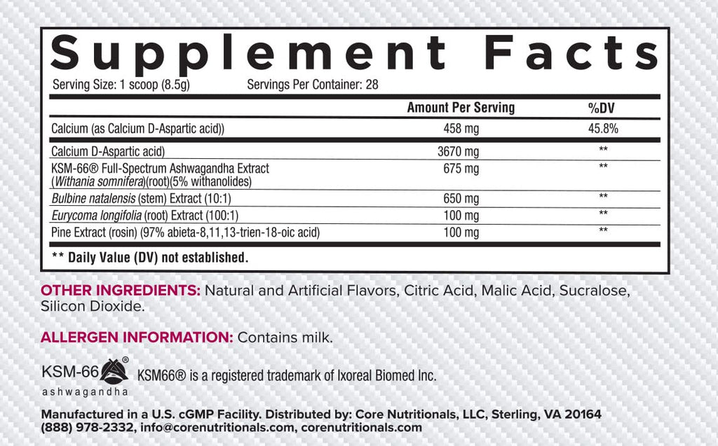 Core Nutritionals Platinum Test