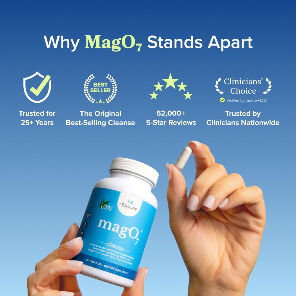 nbpure MagO7 Natural Colon Cleanse & Detox (30 Capsules) - image 3
