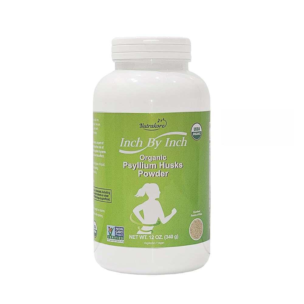 Nutrakore Inch by Inch Organic Psyllium Husk Powder - 12 oz