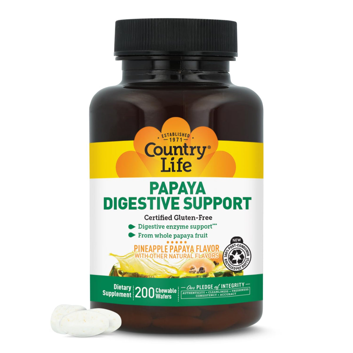 Country Life, Papaya Digestive Support, Daily Enzymes to Promote