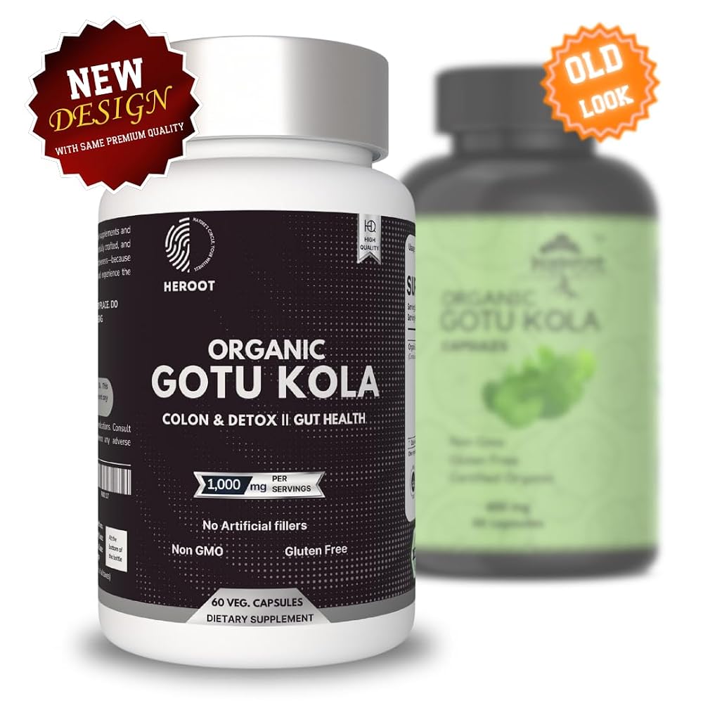 Heroot Gotu Kola Capsules 400mg - 60 Capsules - image 8