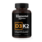 Elemental Nutrition Vitamin K2 with D3 Extra Strength - 30 Capsules