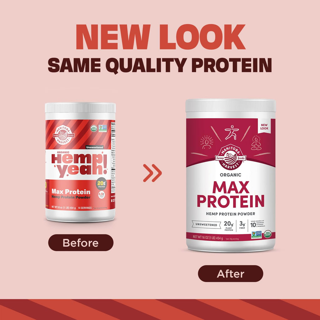 Manitoba Harvest Organic Max Protein Powder Unsweetened - 16 oz - image 2