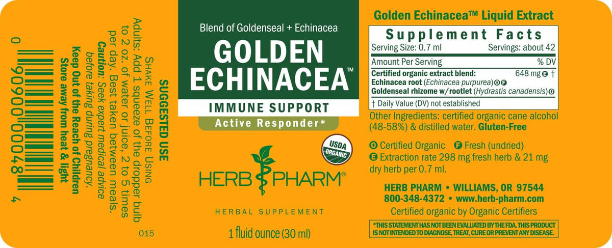 Herb Pharm Golden Echinacea Liquid Extract for Immune Support - 1 Fl Oz - image 8