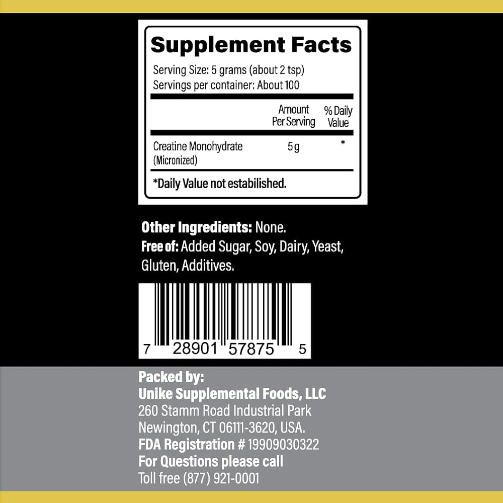 Unike Nutra Pure Creatine Monohydrate Powder - 500g - image 5