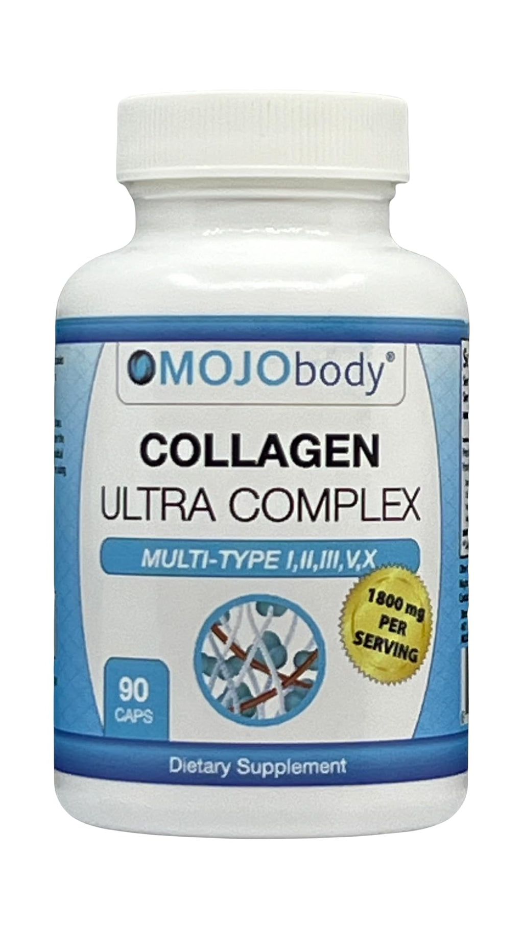 MOJObody Multi Collagen Capsules Ultra Complex Types I-X - 90 Capsules