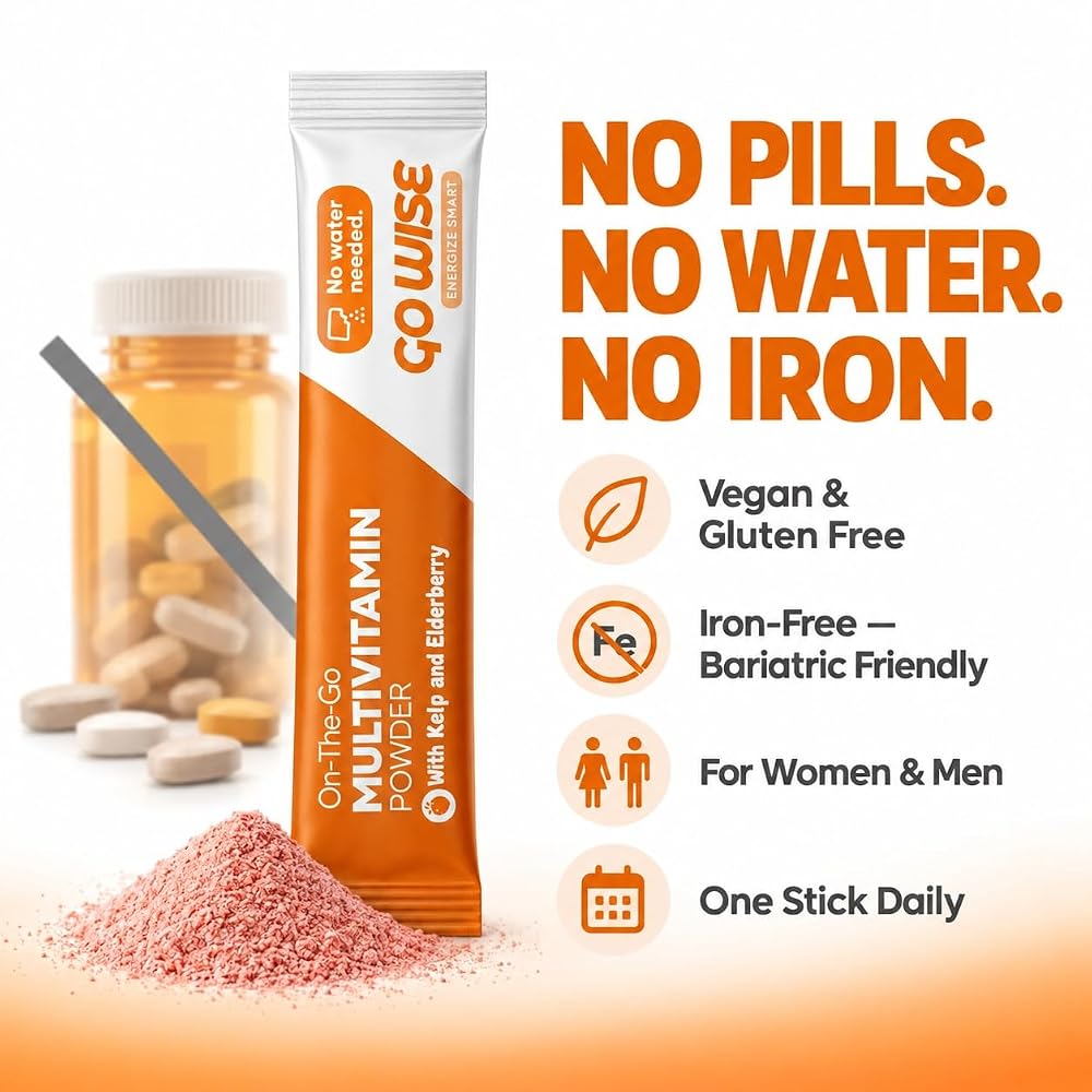 Go Wise Multivitamin Powder for Women and Men - No Water, No Pills