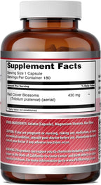 Amazing Formulas Red Clover 430 mg Capsules Supplement