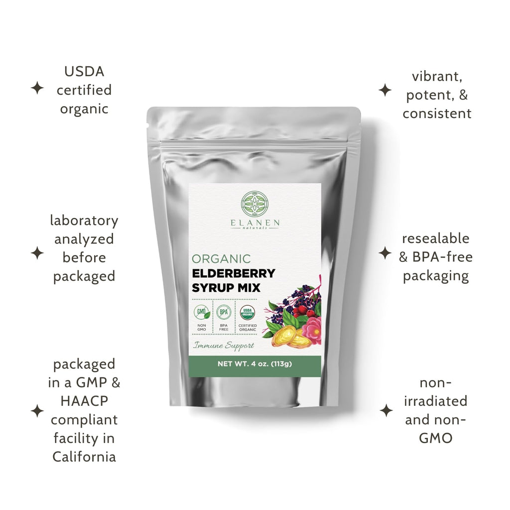 Elanen Naturals Organic Elderberry Syrup Kit - 4 oz - image 4