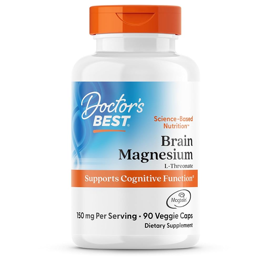 Doctor's Best L-Threonate Magnesium 150 mg - 60 Vegetarian Capsules