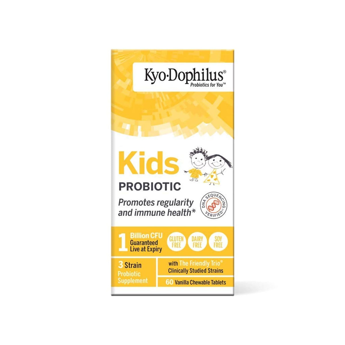 Kyolic Kyo-Dophilus Kids Probiotic Vanilla - 60 Tablets - image 3