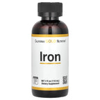 California Gold Nutrition Iron Ferrous Bisglycinate Liquid - 4 fl oz