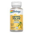 Solaray Methyl Folate Lemon Lozenges - 60 Count