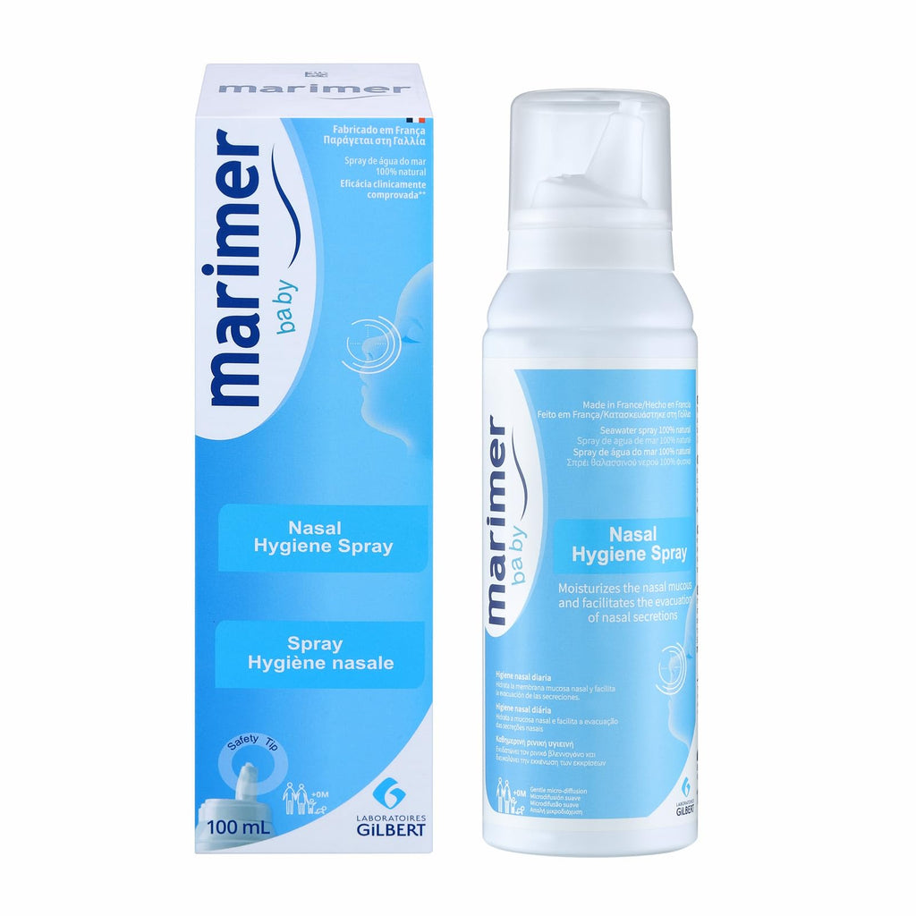Marimer Baby Saline Nasal Spray 0.9% Isotonic Seawater - 3.38 oz