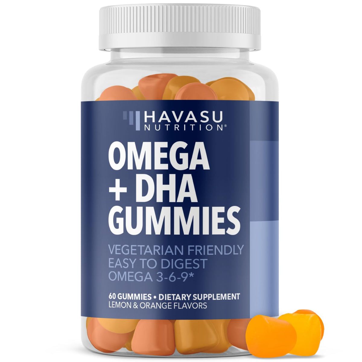 Havasu Nutrition Vegan Omega 3 6 9 Gummies with DHA - 60 Count
