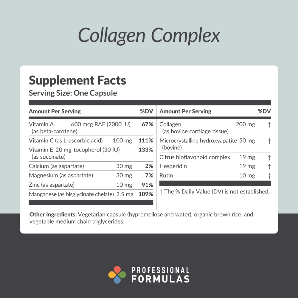 Professional Formulas Collagen Complex Joint Support - 180 Capsules - image 2