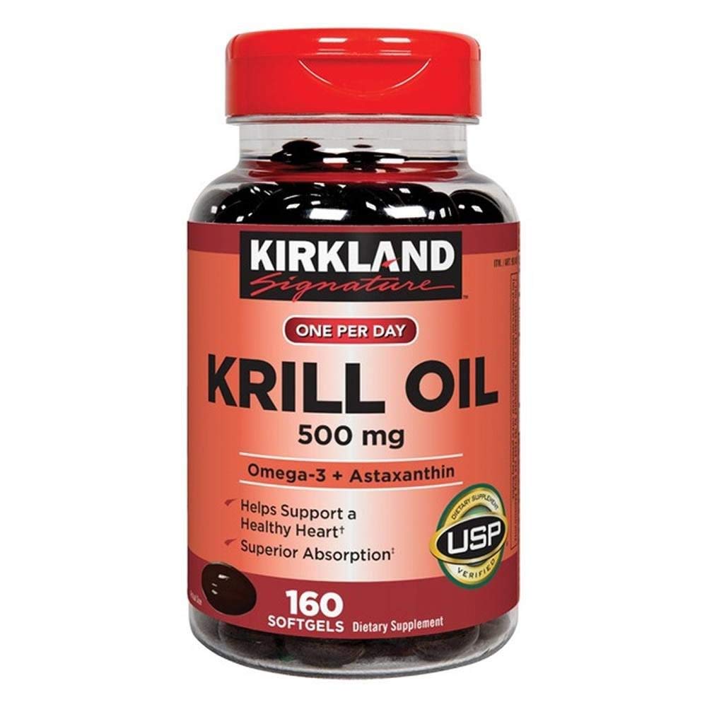 Kirkland Signature Krill Oil 500 mg - 160 Softgels