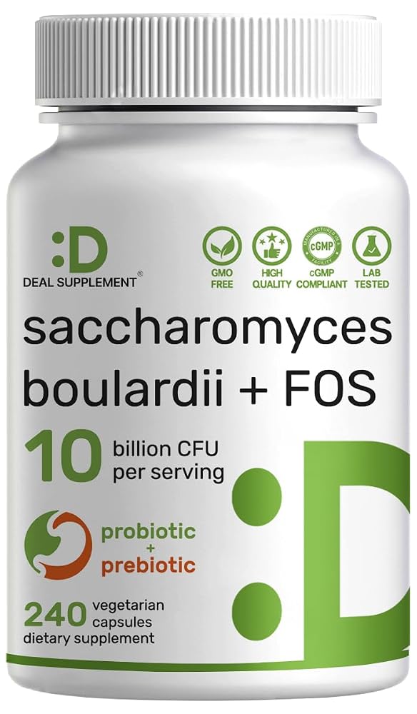 DEAL SUPPLEMENT Saccharomyces Boulardii Probiotics 10 Billion CFU