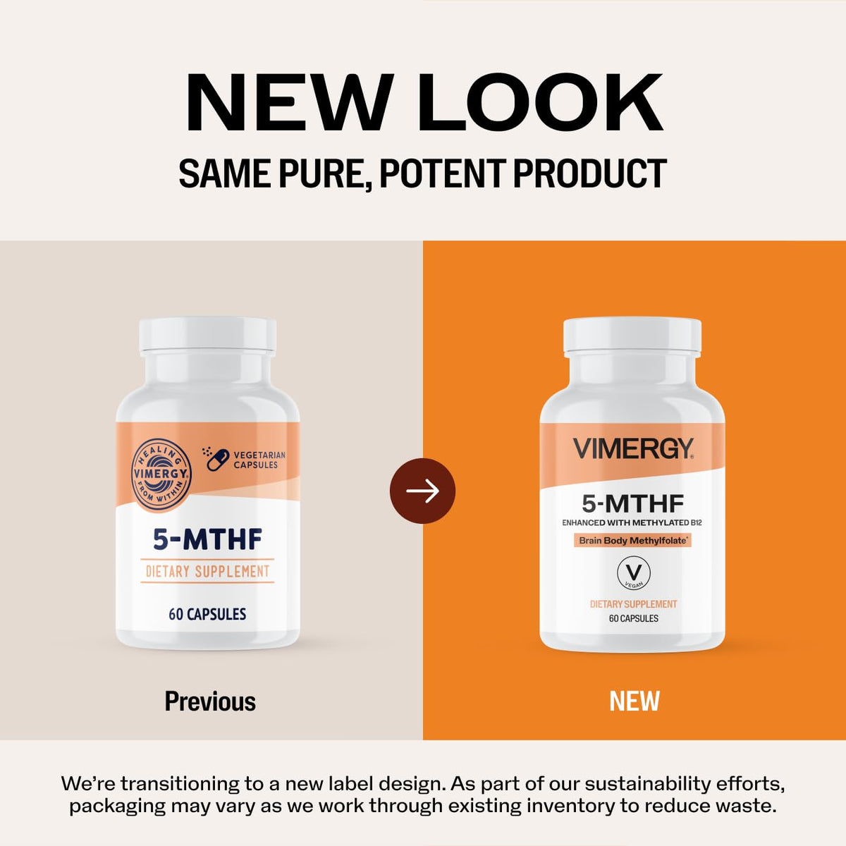 Vimergy 5-MTHF 8500mcg DFE + B12 Cognitive Energy - 60 Capsules - image 5