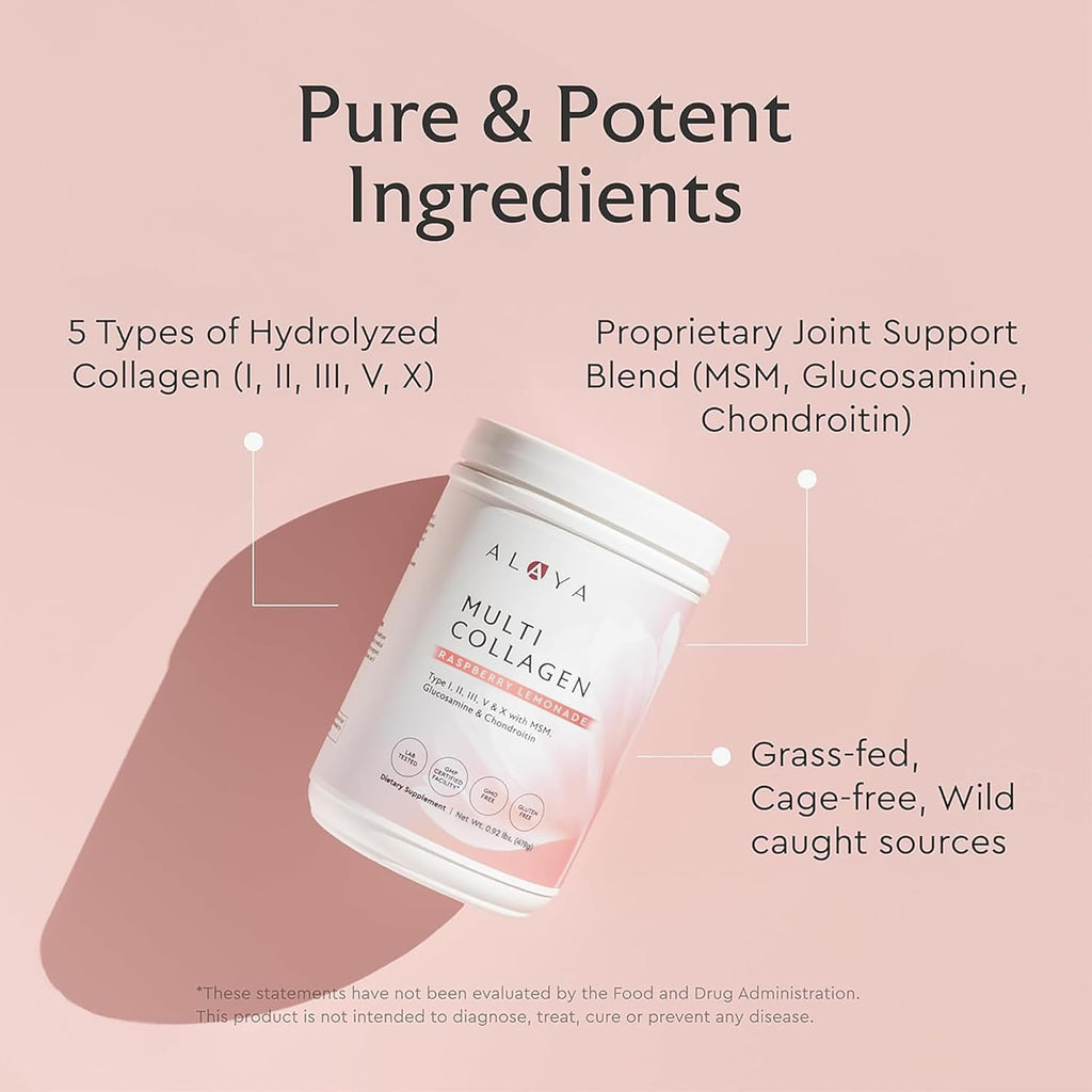 Alaya Naturals Multi Collagen Powder - 5 Types - 13.55 oz - image 2