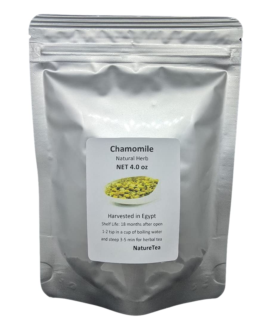 Nature Tea Chamomile Dried Loose Flower - 4 oz