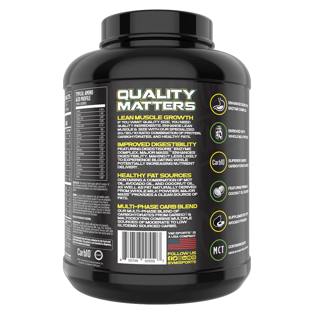 VMI Sports Major Mass Lean Mass Gainer - 4 Pounds - image 3