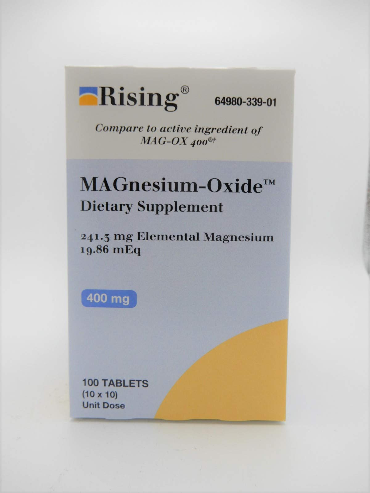 Rising Magnesium Oxide 400 mg - 100 Tablets - image 2