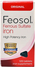 Feosol Ferrous Sulfate Iron Tablets - 120 Tablets