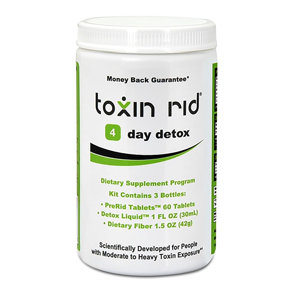 Toxin Rid 4 Day Detox Kit Natural Detox Program with Pre-Rid Tablets