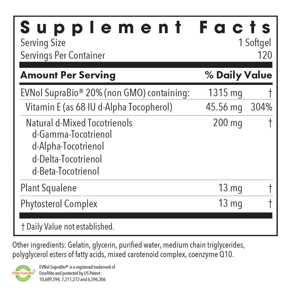Allergy Research Group Tocomin SupraBio Tocotrienols 200 mg - 120 Softgels - image 2