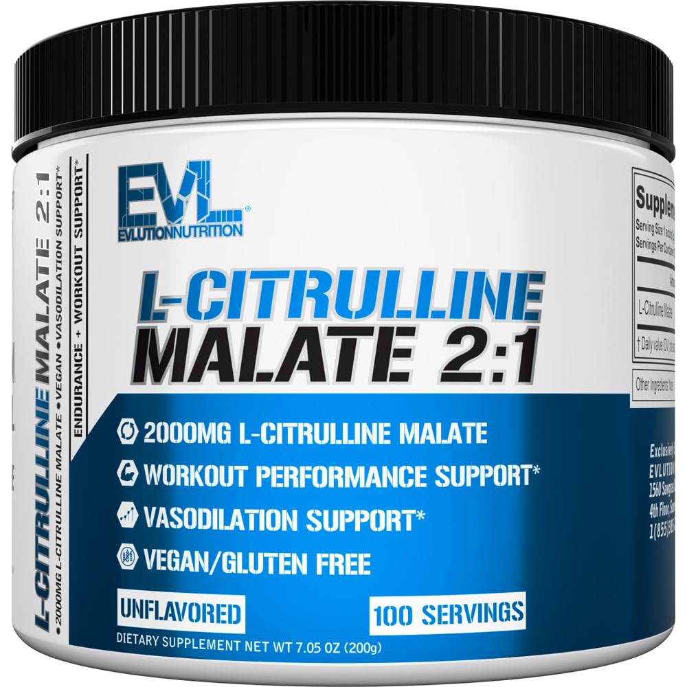 Evlution L-Citrulline Malate 2:1 Powder - 100 Servings