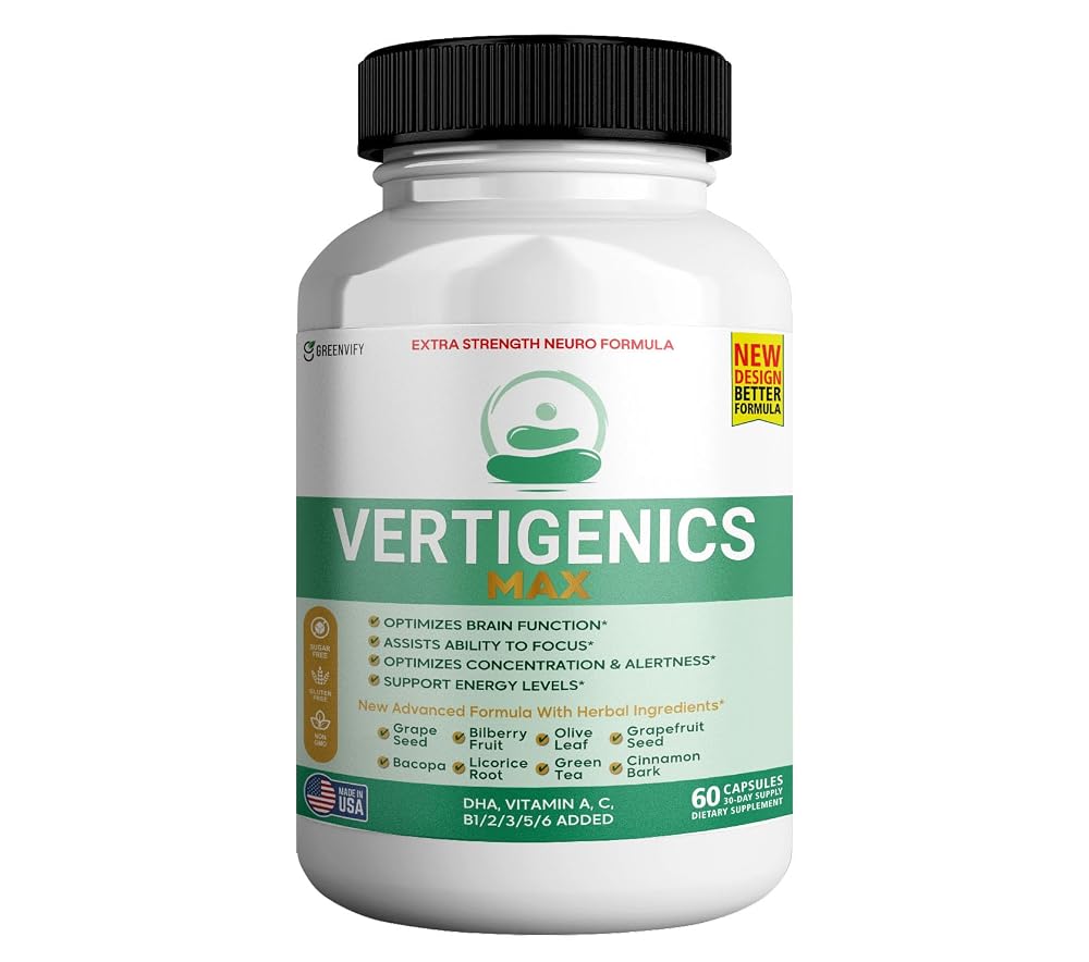 GREENVIFY Vertigenics Max Brain Support Supplement