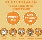 Tru-Nut Keto Collagen Protein Powder Peanut Butter - 10.6 oz - image 3