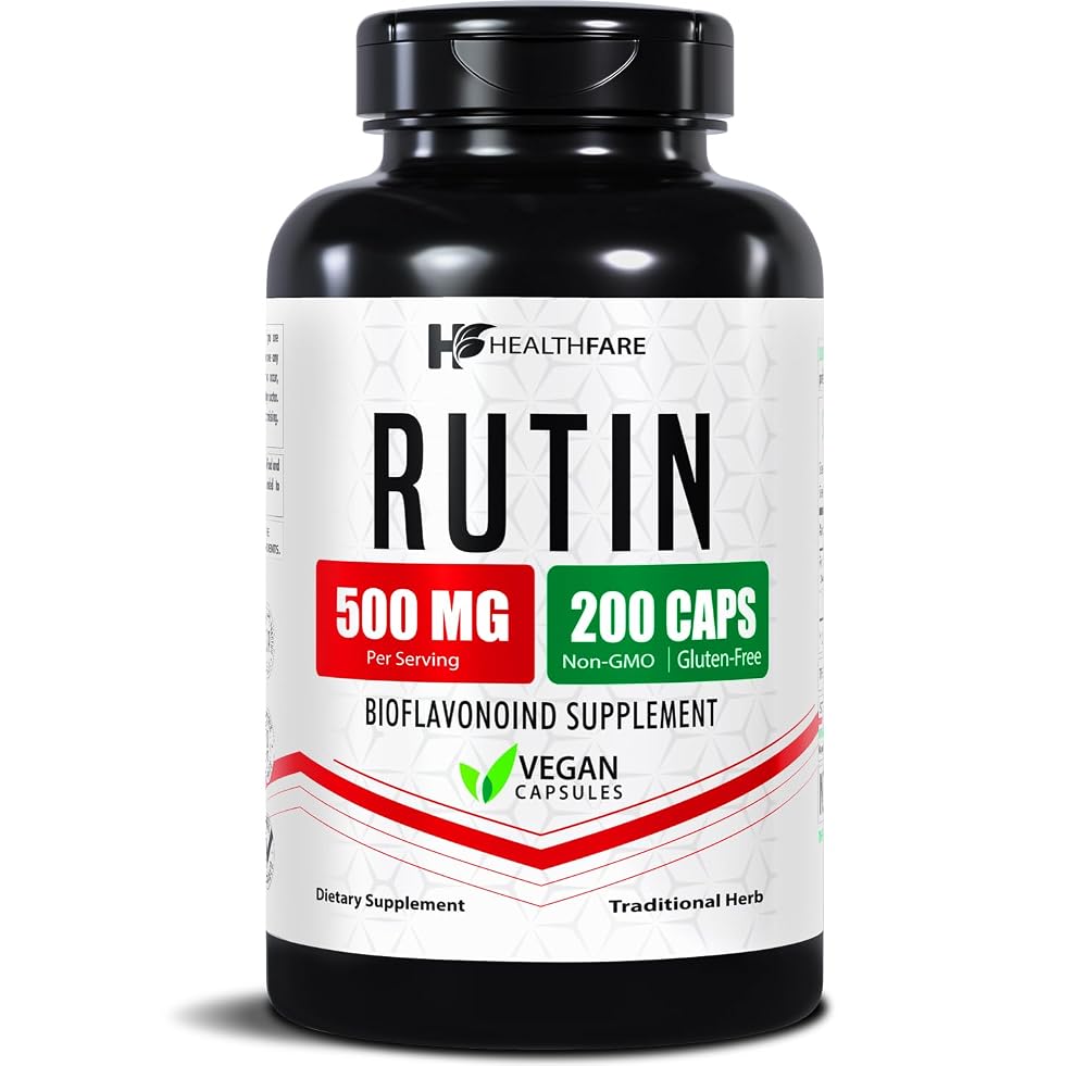 Healthfare Rutin Supplement Natural Bioflavonoid - 200 Capsules