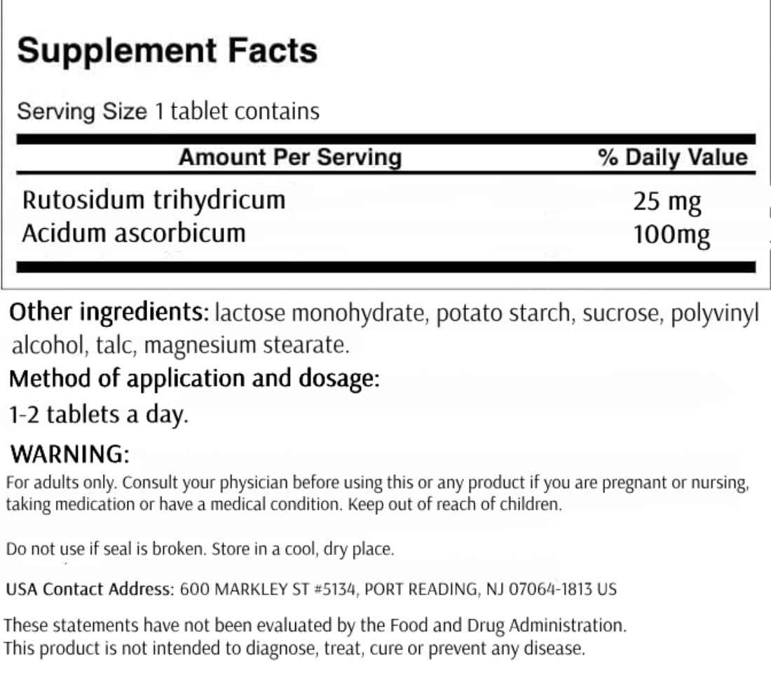 Generic Rutinoscorbin Tablets - 300 Count - image 3