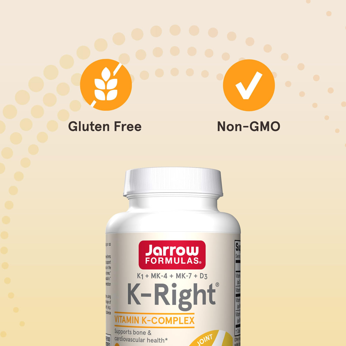 Jarrow Formulas K-Right Vitamin K2 MK-7 with D3 - 60 Softgels - image 5