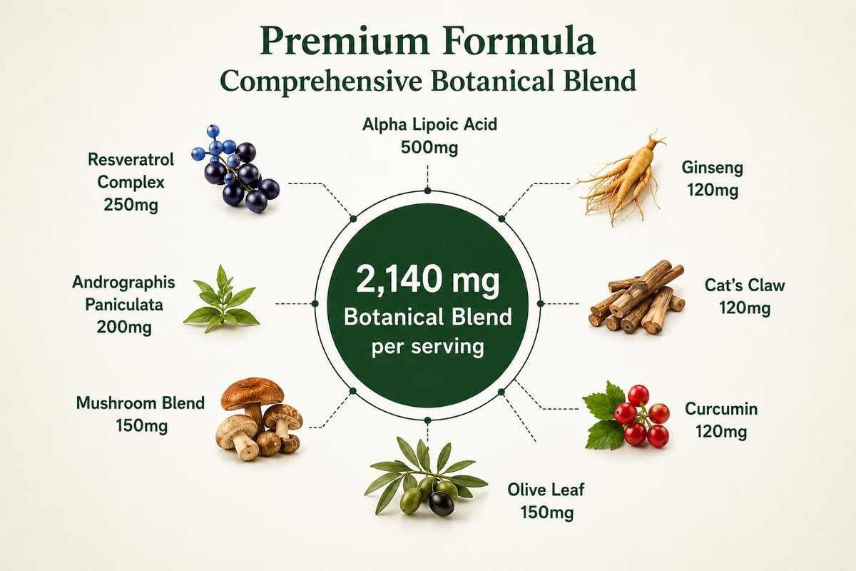 Green Organic Supplements Immune System Enhancer - 90 Capsules - image 4