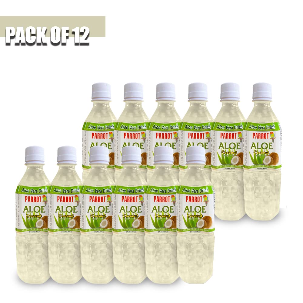 Parrot Aloe Vera Juice Drink Coconut Flavor - 10 x 500mL - image 3