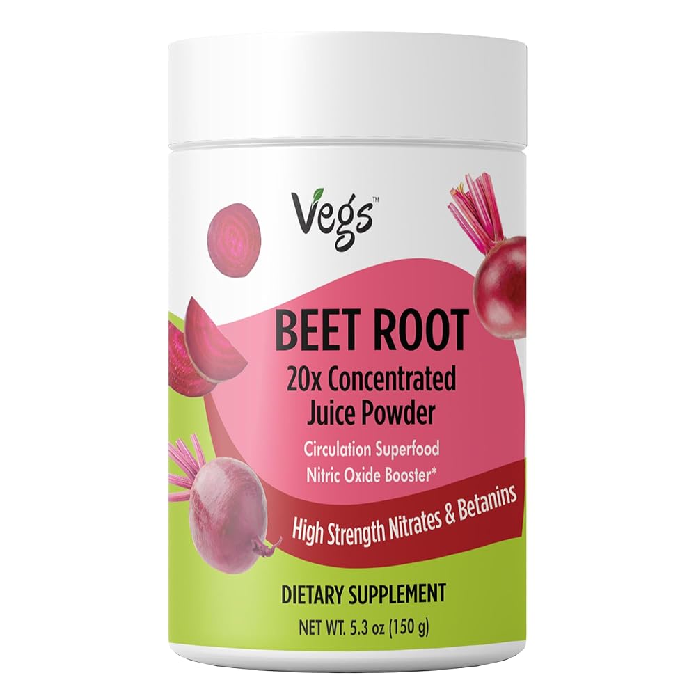 Vegs Beet Root Juice Powder 20:1 Concentrate - 30 Servings