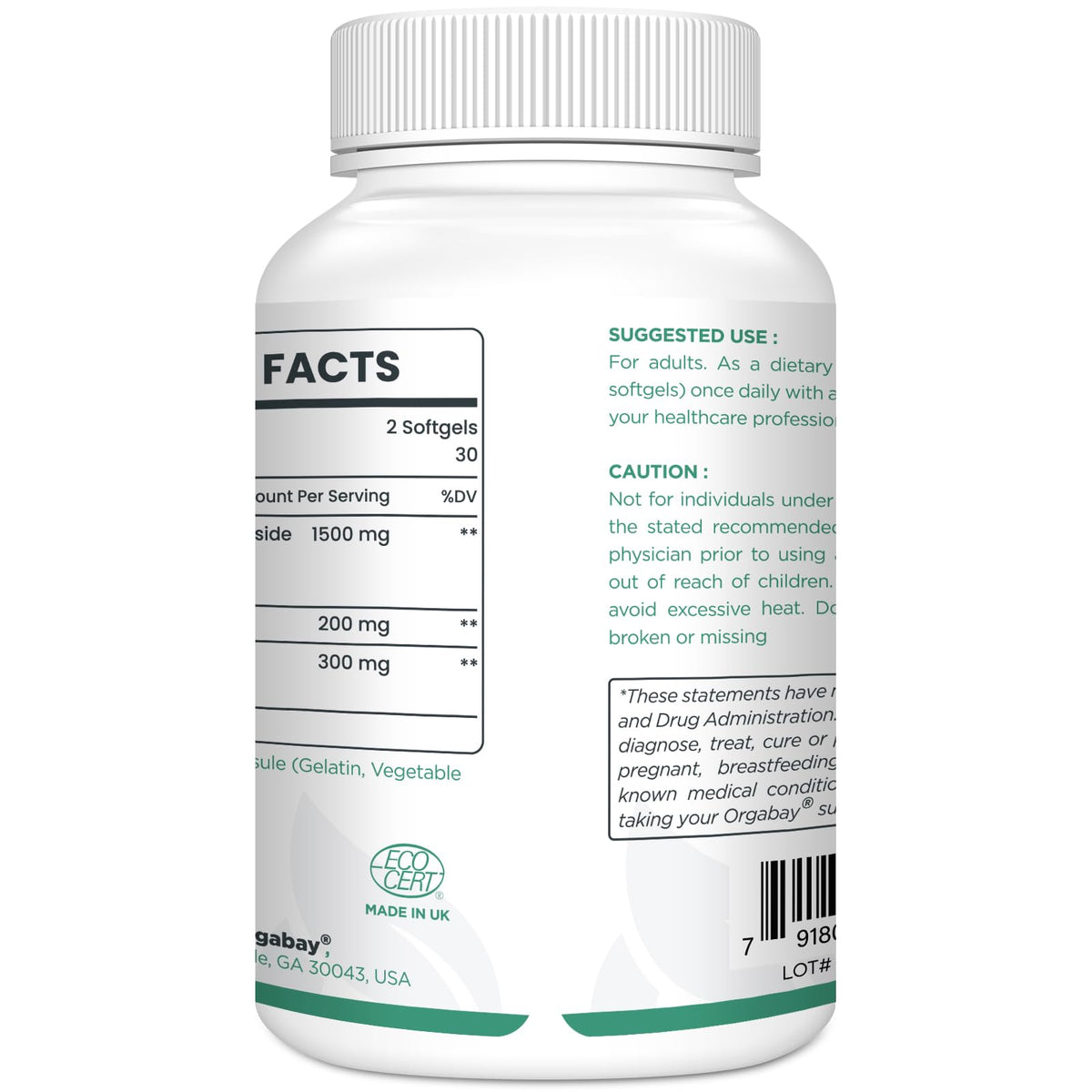 Orgabay Liposomal Nicotinamide Riboside 2000 MG with TMG