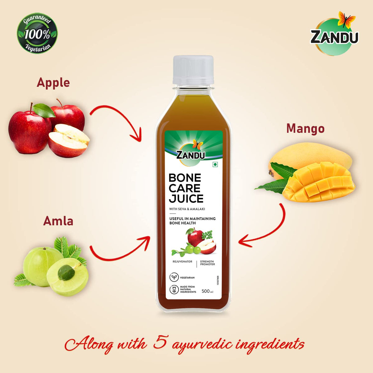 Zandu Bone Care Juice Wellness Drink - 500 ml - image 3