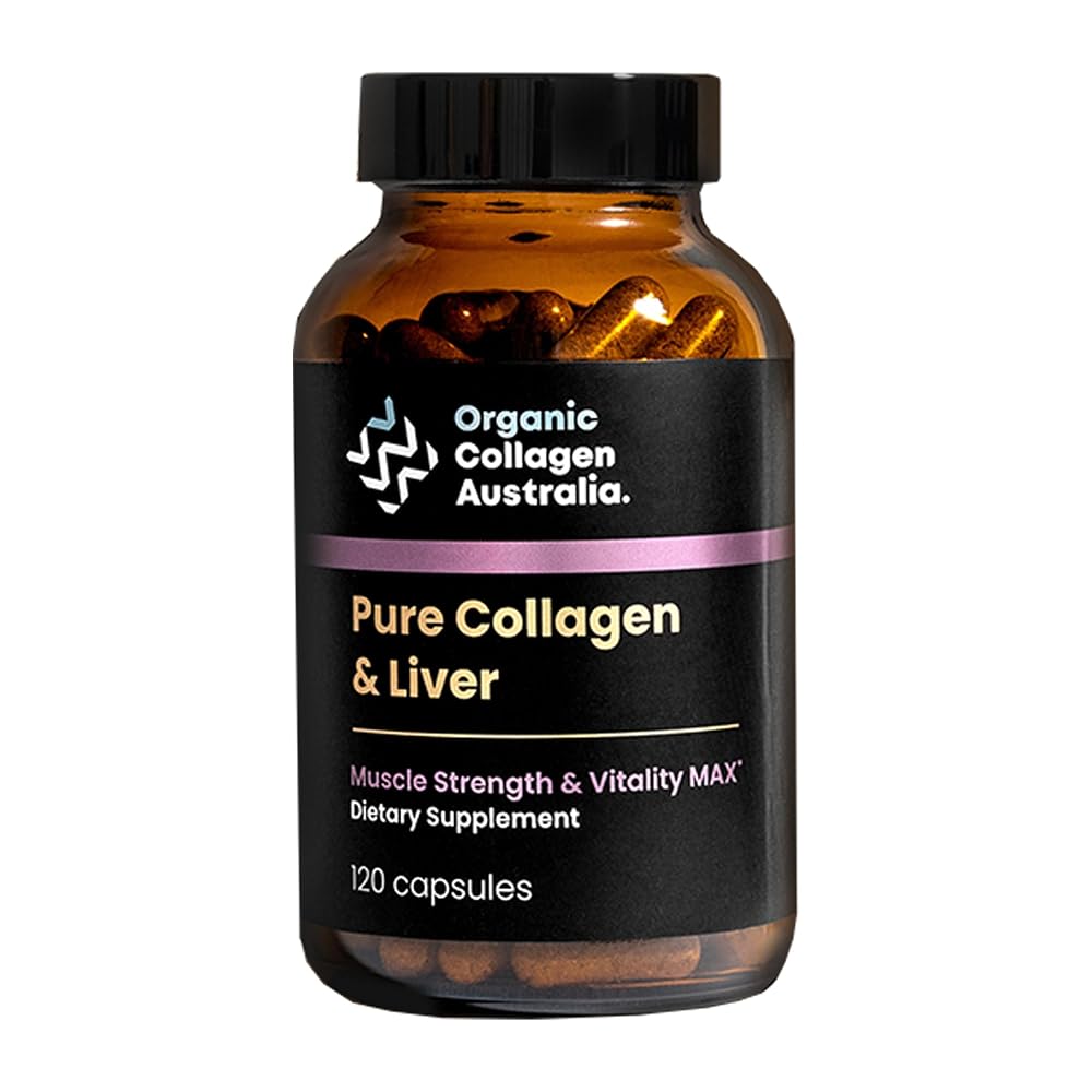 Organic Collagen Australia Pure Collagen & Liver - 120 Capsules