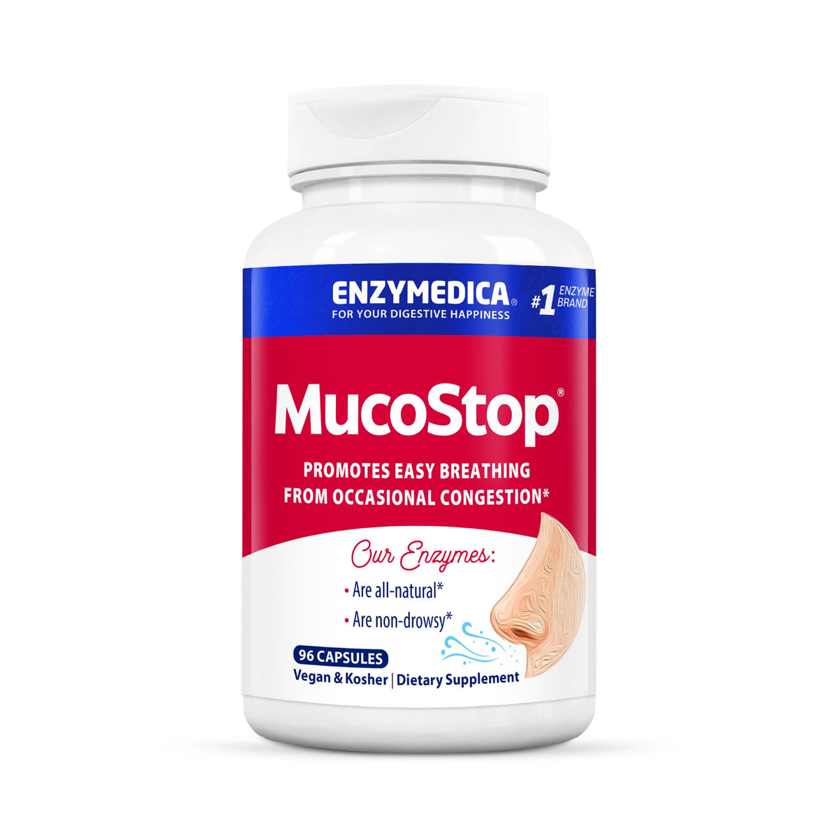 Enzymedica MucoStop Enzyme Capsules - 96 Capsules