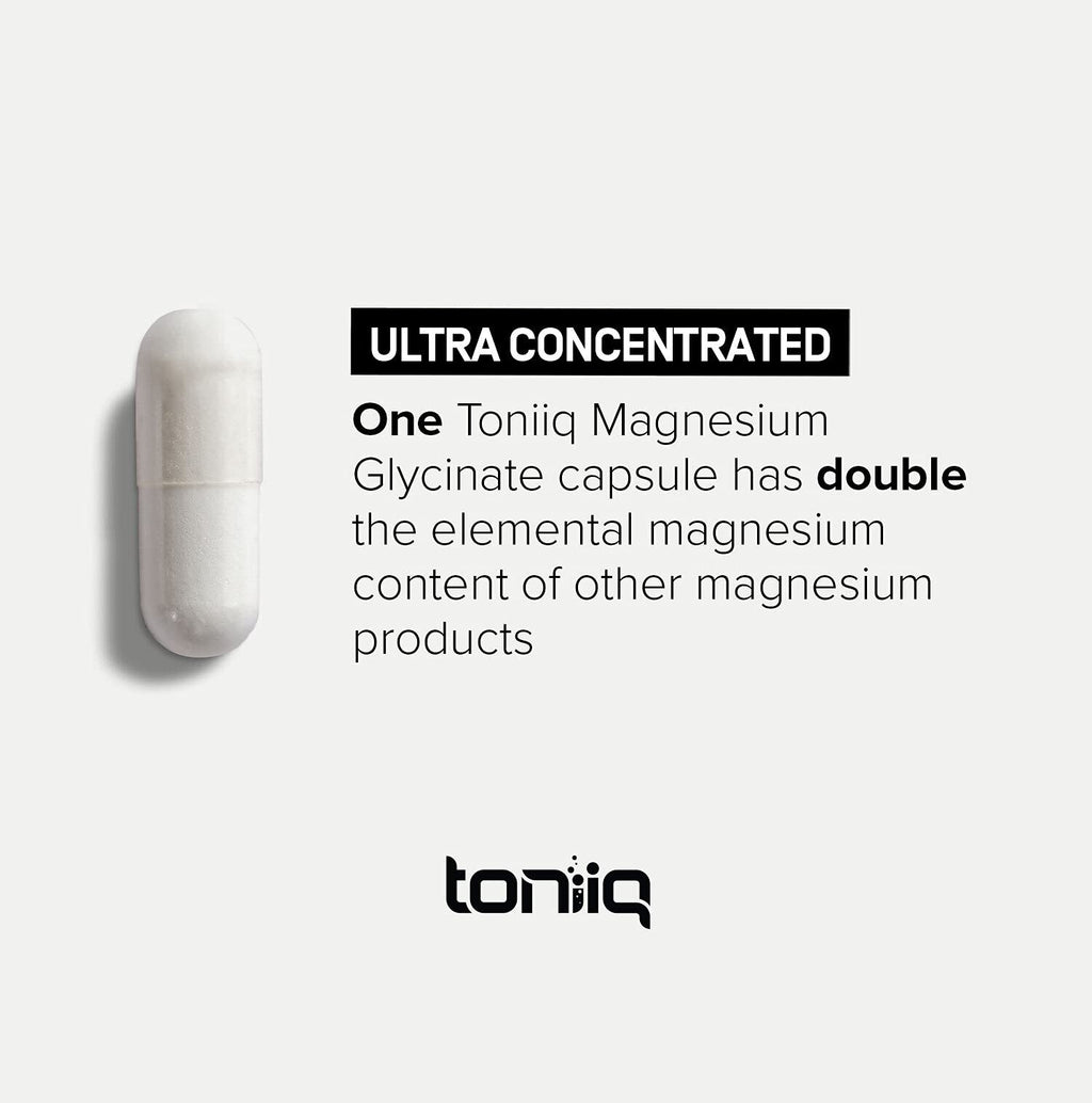 Toniiq Magnesium Glycinate 3000mg Ultra High Strength - 240 Capsules - image 5