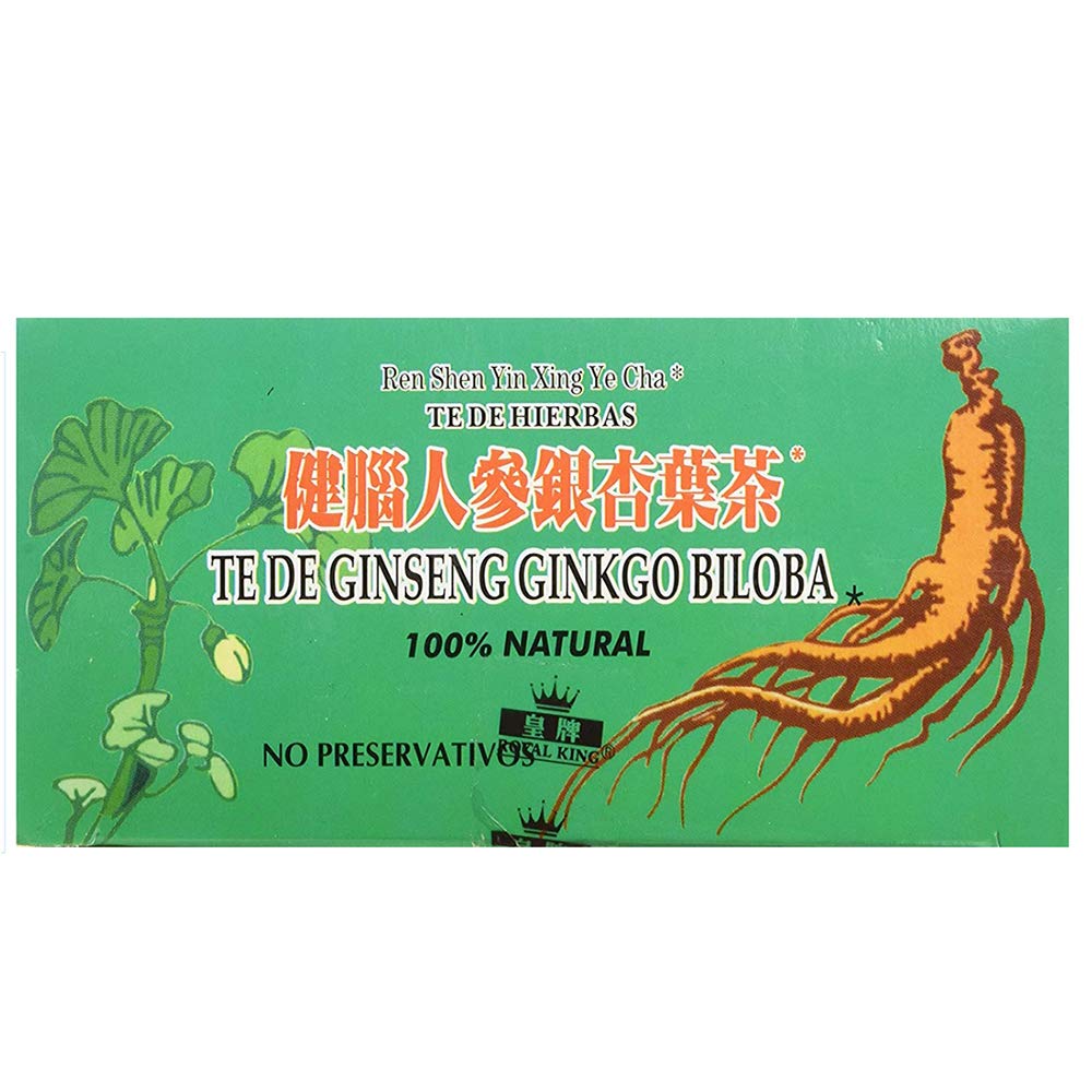 Royal King Ginseng Ginkgo Biloba Tea - 60 Tea Bags (3 Pack) - image 3