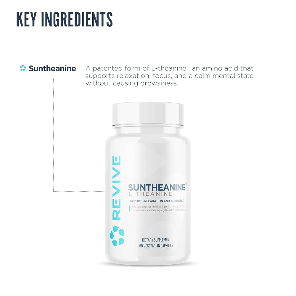 Revive MD Suntheanine L-Theanine Supplement - 60 Capsules - image 4