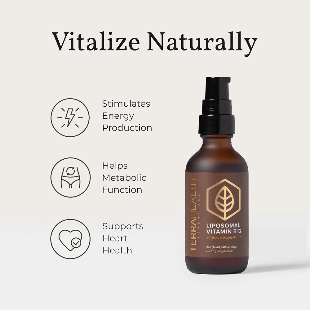 Terra Health Essentials Liposomal Vitamin B12 Liquid - 2 fl oz - image 4